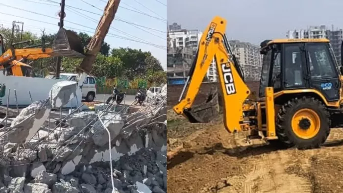 आवास विकास परिषद ने निगम के सेंटर को अवैध बता कर ध्वस्त कर दिया। जागरण फोटो