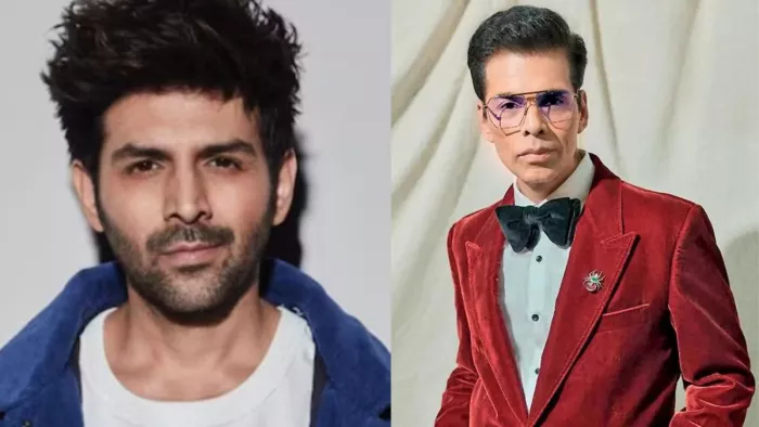 कार्तिक आर्यन और करण जौहर (Photo: Instagram)