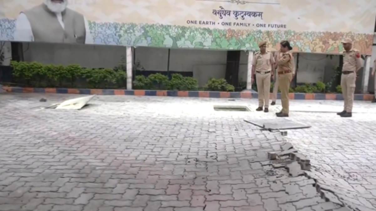 jammu kashmir news explosion at petrol pump after short circuit in underground power board