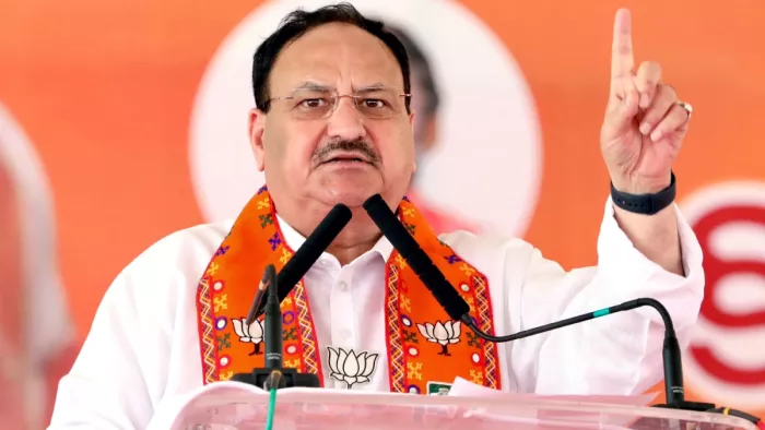 JP Nadda ने आरक्षण के मुद्दे पर कांग्रेस को घेरा, PM Modi का नाम लेकर दे दी गारंटी! (फोटो- एएनआई)