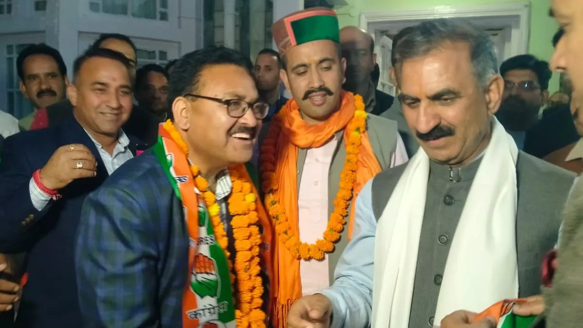 Himachal News: भाजपा के विद्रोही किशोरी लाल कांग्रेस में हुए शामिल, CM सुक्‍खू की मौजूदगी में थामा पार्टी का हाथ