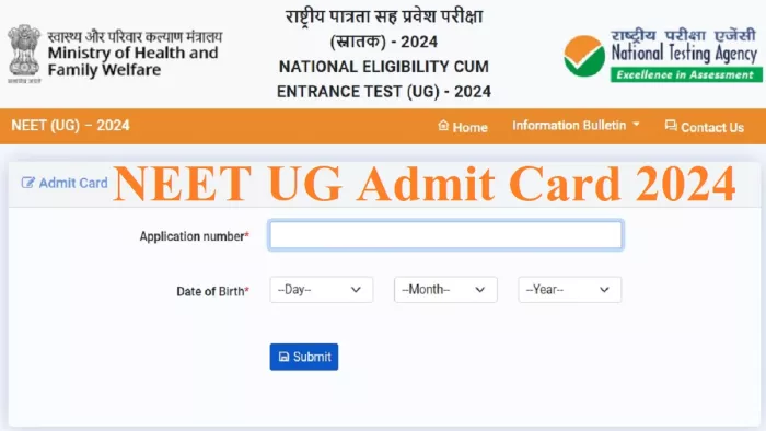 NEET UG Admit Card 2024: NTA ने 5 मई की परीक्षा के लिए प्रवेश पत्र 2 मई को जारी किए।
