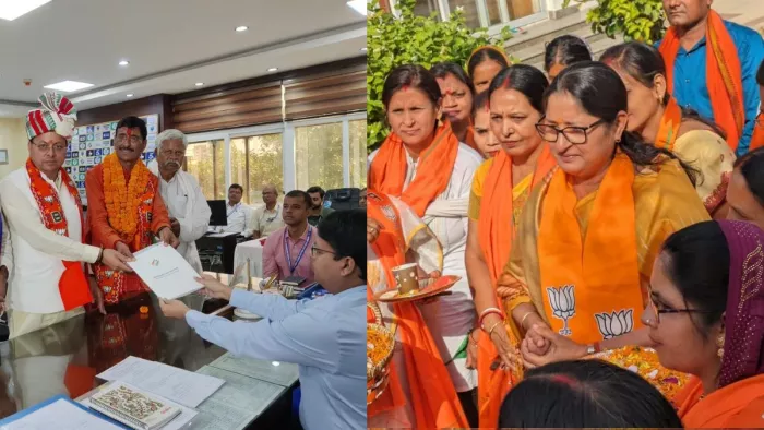 अन्नपूर्णा देवी ने कोडरमा और संजय सेठ ने रांची किया नामांकन।