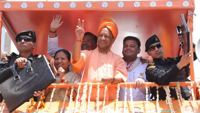 मुख्यमंत्री योगी आदित्यनाथ ने एटा में जनसभा को किया संबोधित।