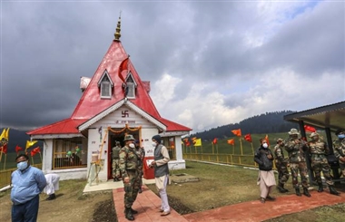the historical shiva temple of gulmarg has opened again