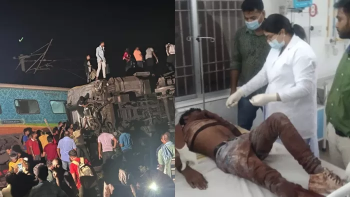 Odisha Train Accident: मालगाड़ी और कोरोमंडल एक्सप्रेस की जोरदार भिड़ंत