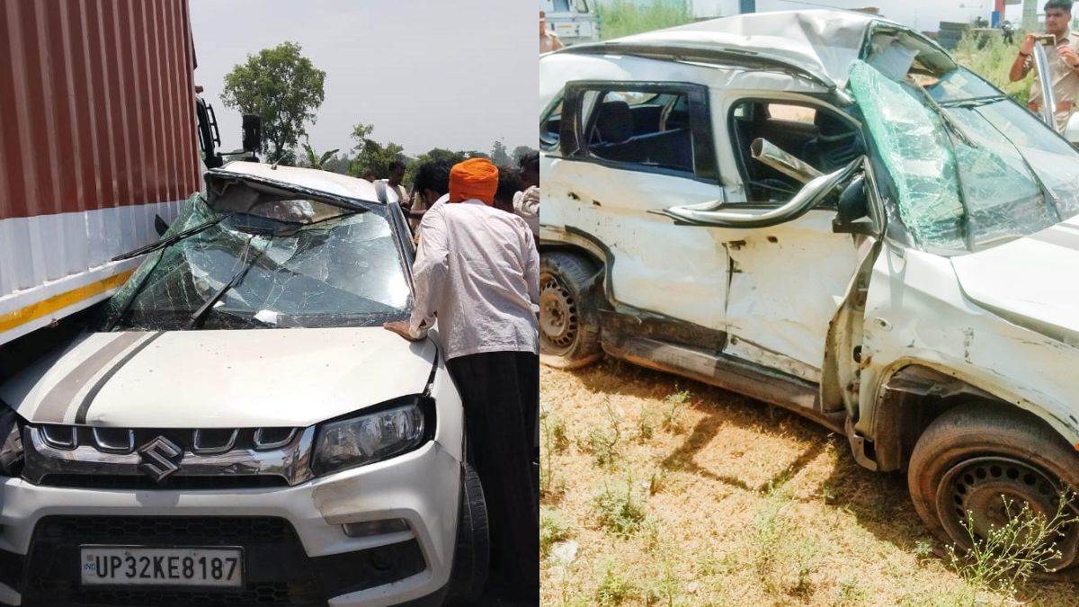 three people including mother and son died in a horrific road accident on lucknow delhi highway
