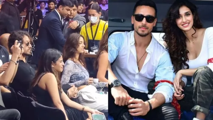Disha Patani Tiger Shroff enjoyed MFN Match in Delhi. Photo-Instagram