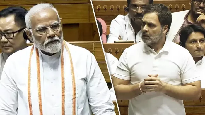 लोकसभा में राहुल ने नीट पेपर लीक, मणिपुर हिंसा जैसे मुद्दों पर सरकार को घेरा