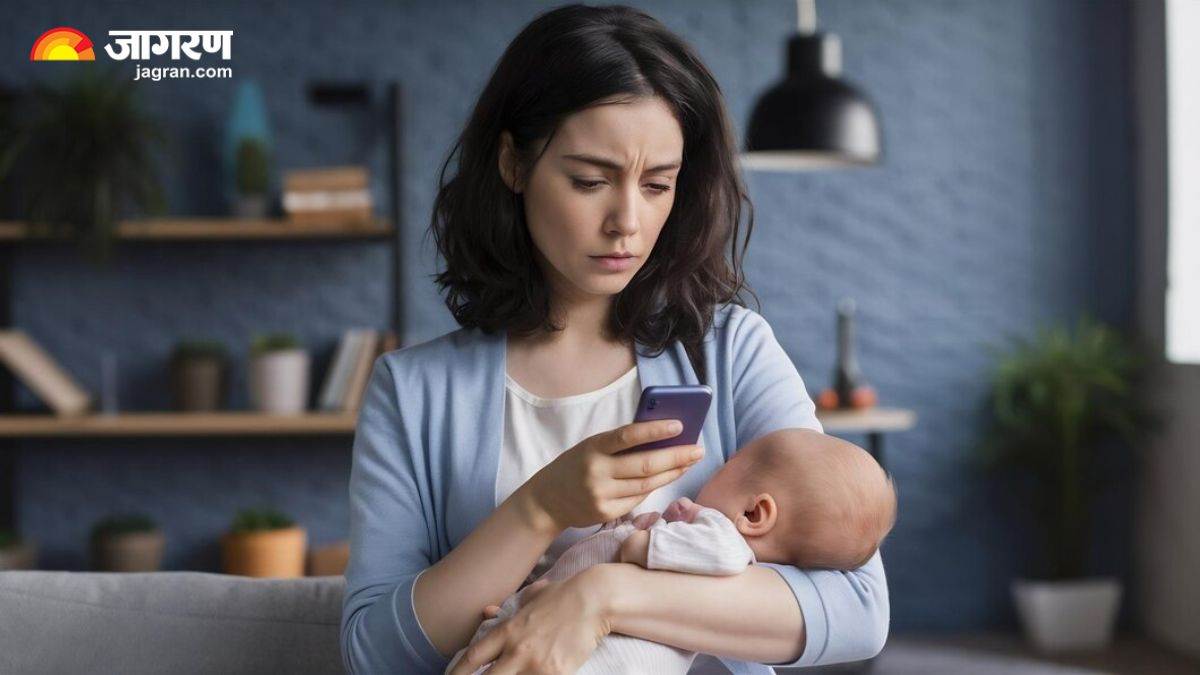 excessive use of smartphone is not good for a new mother it can cause serious harm to the newborn baby