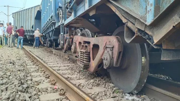 हरियाणा के करनाल में पटरी से उतरी मालगाड़ी (जागरण फाइल फोटो)