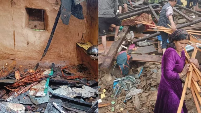 हिमाचल में बादल फटने व भूस्खलन से कई जगह जानमाल की भारी क्षति हुई है।