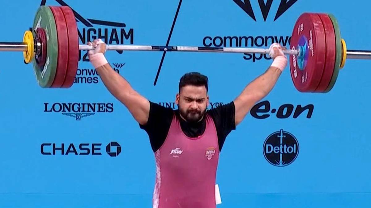 CWG 2022 Vikas thakur Wins Silver: भारत के वेटलिफ्टिंग में एक और मेडल, विकास ठाकुर ने जीता सिल्वर - Commonwealth Games 2022 Vikas thakur Wins Silver medal in 96kg weightlifting event