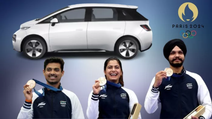 Paris Olympics 2024 में मेडल लाने वाले सभी भारतीय खिलाड़ियों को MG अपनी इलेक्ट्रिक कार से सम्मानित करेगा।