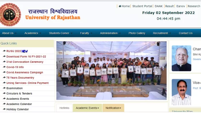 राजस्थान यूनिवर्सिटी ने बीए पार्ट 1 समेत अन्य प्रोगाम के लिए परीक्षा परिणाम जारी कर दिए हैं।