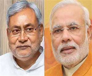 बिहार के मुख्यमंत्री नीतीश कुमार और प्रधानमंत्री नरेन्द्र मोदी। जागरण आर्काइव।
