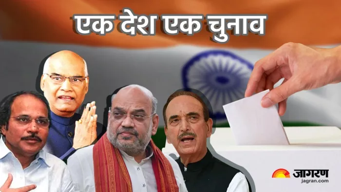 'एक देश, एक चुनाव' के लिए 8 सदस्यीय समिति का गठन (फोटो जागरण ग्राफिक्स)