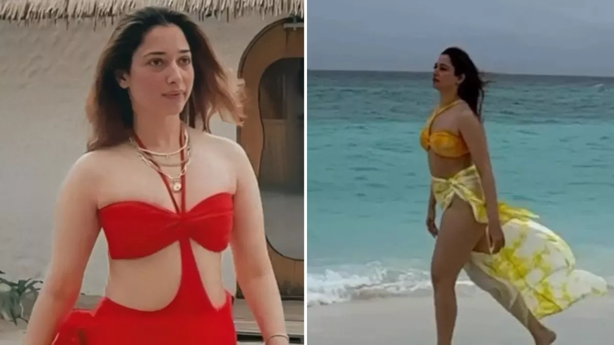 Tamannaah Bhatia Video: बिकिनी में समंदर बीच पर तमन्ना भाटिया ने दिखाईं अदाएं, पहले नहीं देखा होगा ऐसा वीडियो