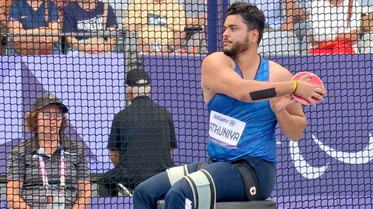 paris paralympics 2024 yogesh kathuniya wins silver medal in discus f56 final