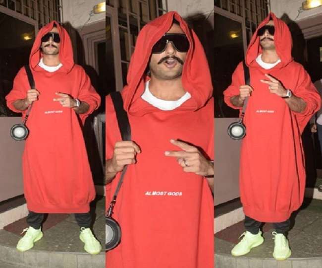 Ranveer Singh Photos : रणवीर सिंह के इस लुक का जमकर उड़ रहा मज़ाक, लोग