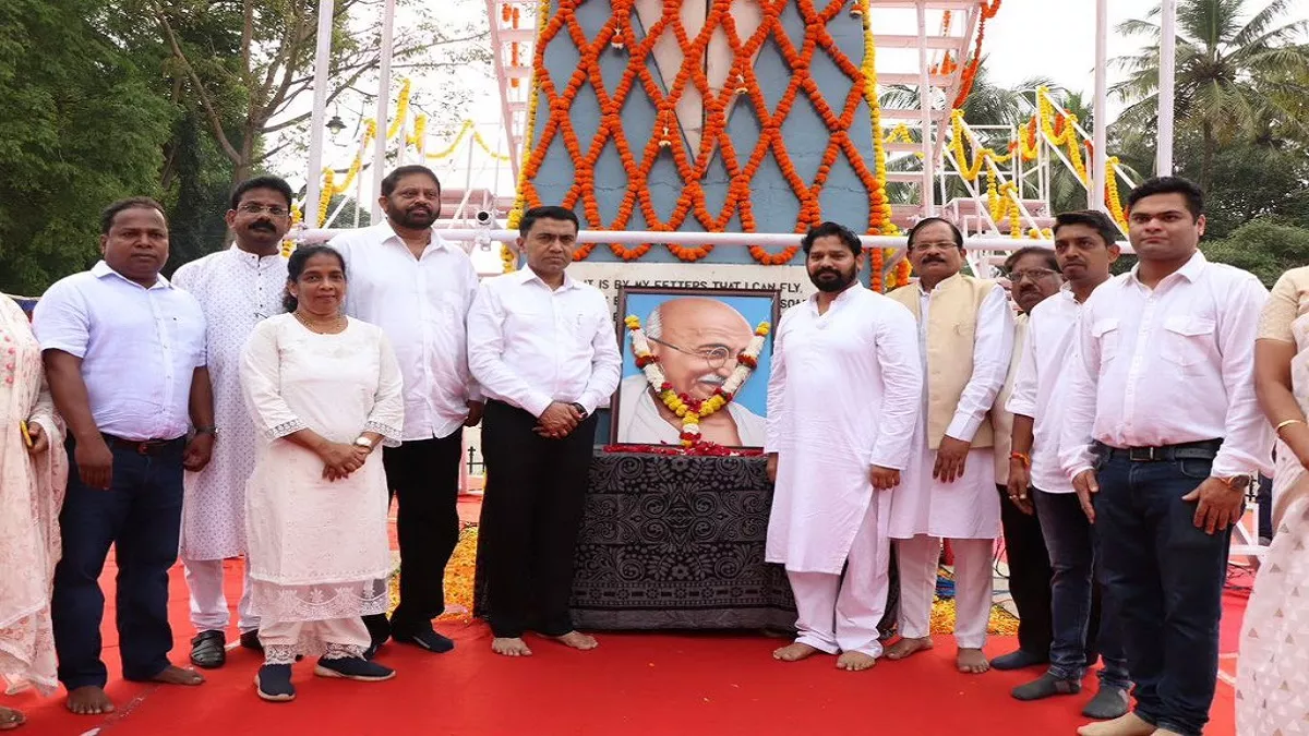गोवा के सीएम प्रमोद सावंत गांधी जयंती पर राज्य स्तरीय समारोह में हुए शामिल, समानता का दिया संदेश