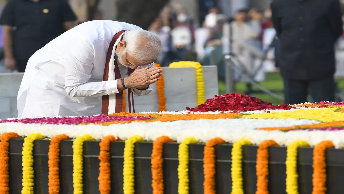 Gandhi Jayanti 2022: पीएम मोदी ने किया महात्मा गांधी को याद (फोटो सोशल मीडिया)