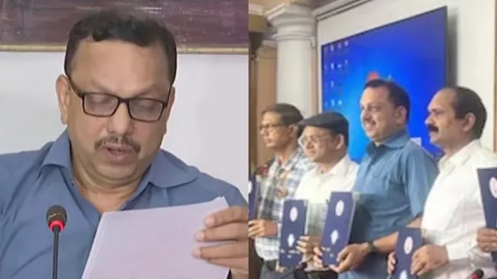 Bihar caste census Survey report : जाति आधारित गणना की रिपोर्ट जारी करते बिहार सरकार के मुख्य अपर सचिव।