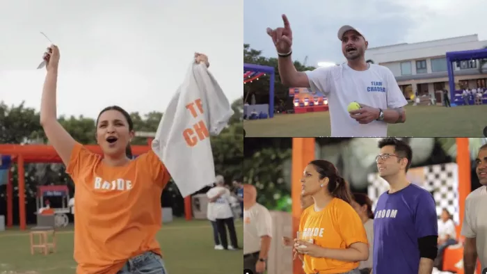 Raghav Chadha and Parineeti Chopra Cricket Match Video