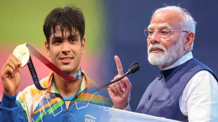 पीएम मोदी ने नीरज चोपड़ा की मां के हाथों के बने चूरमे की तारीफ की है।