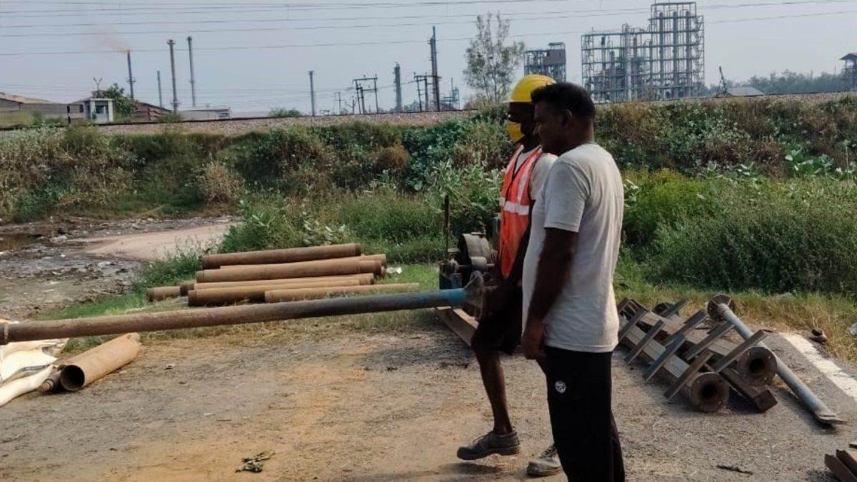 91 crore railway bridge construction begins soil testing underway