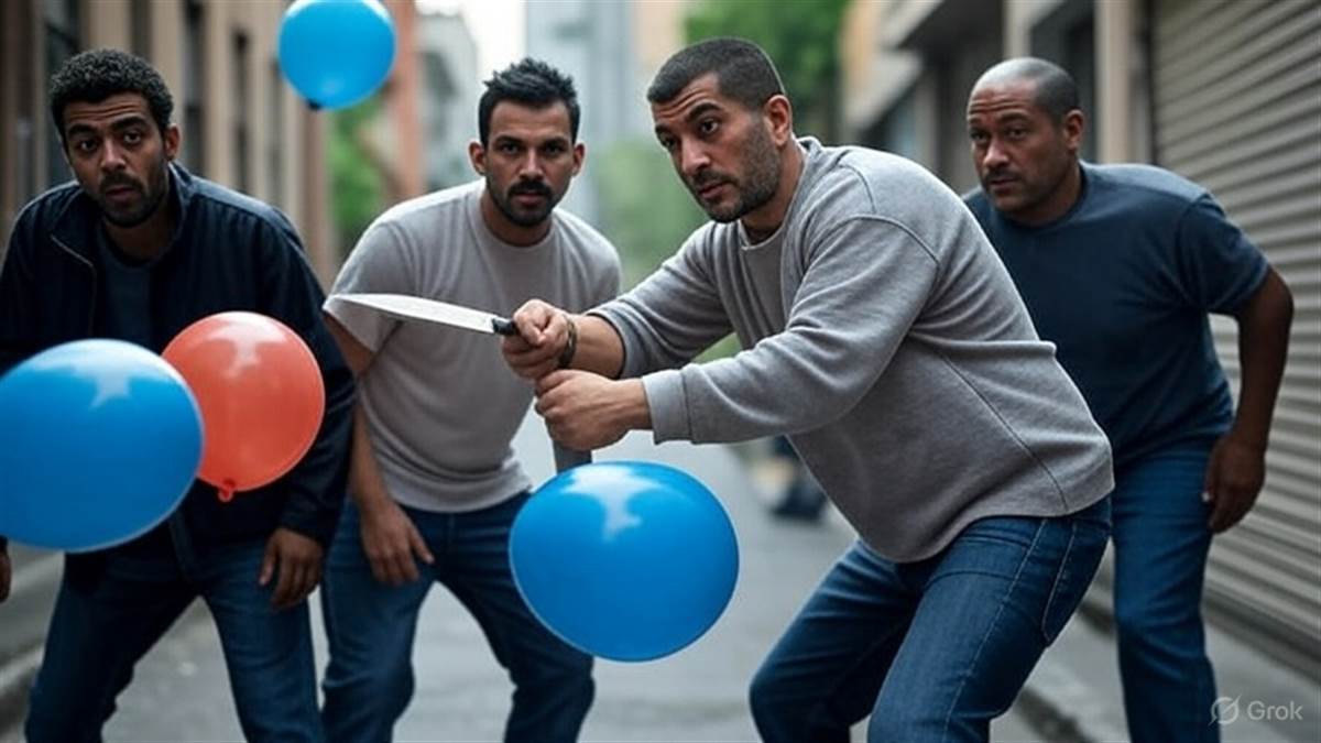 ncr east delhi crime friends attacked for refusing balloons