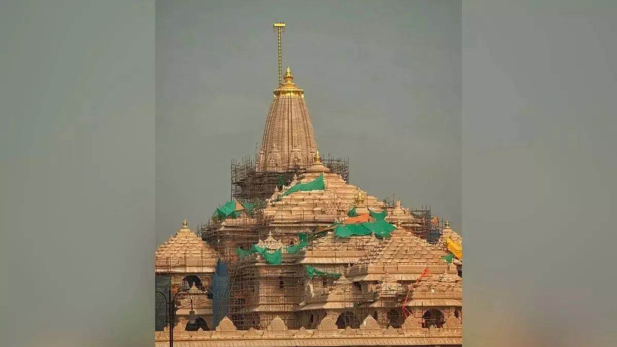 grand flag hoisting ceremony at ram temple completion in ayodhya
