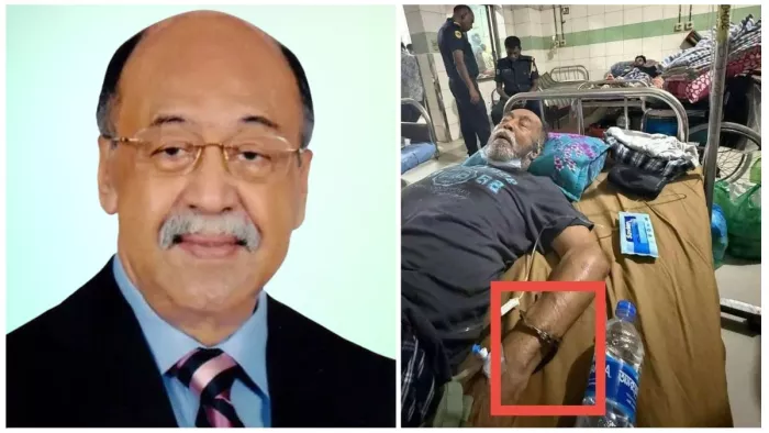 अवामी लीग के नेता नूरुल मजीद हुमायूं की आखिरी तस्वीर पर विवाद। सोशल मीडिया