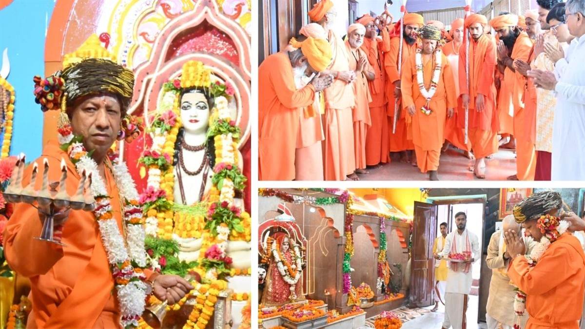 gorakhpur dussehra celebrations yogi adityanath leads vijaya shobha yatra