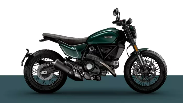Ducati Scrambler Nightshift अब नए Emerald Green रंग में आई।