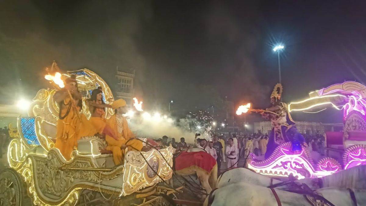 vijayadashami celebrations in gorakhpur ram defeats ravana