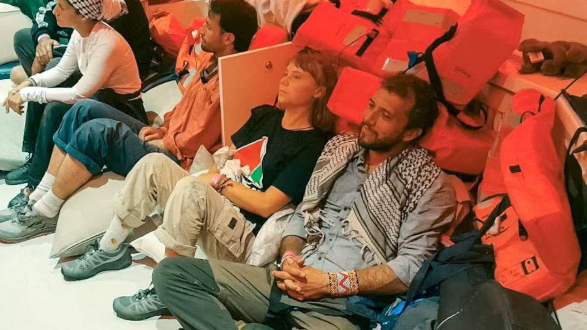 israeli navy intercepts gaza aid flotilla greta thunberg detained
