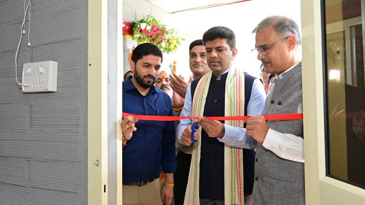 haridwar news first 3d printed rural home inaugurated in roorkee