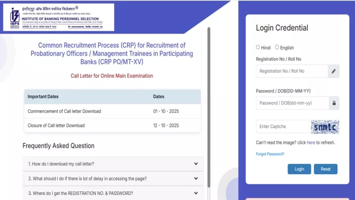 IBPS PO Mains Admit Card 2025: यहां देखें पूरी जानकारी।