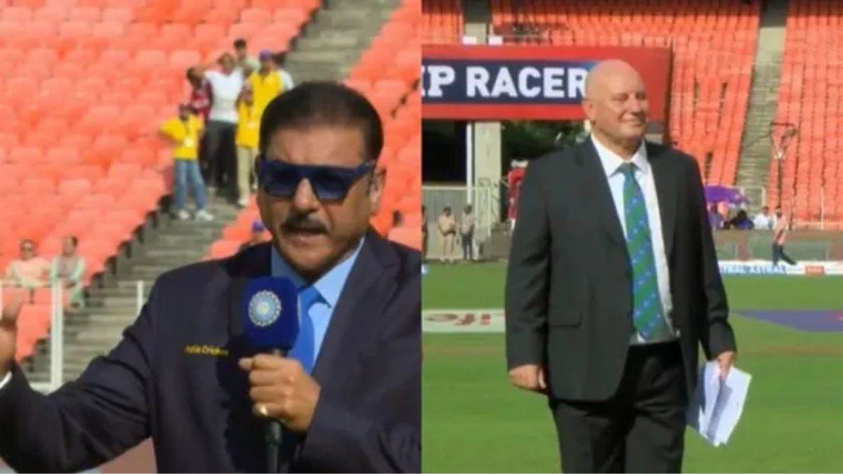 ravi shastri introduction of andy pycroft in ind vs wi