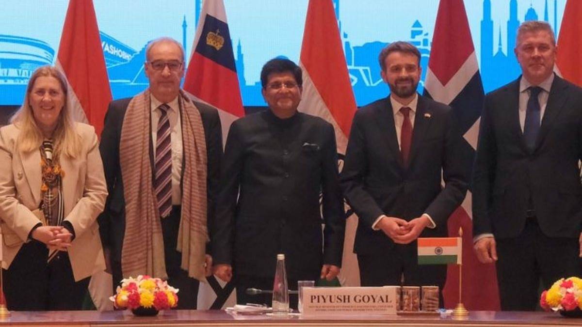 india efta free trade agreement 10 lac jobs 100 billion dollar investment