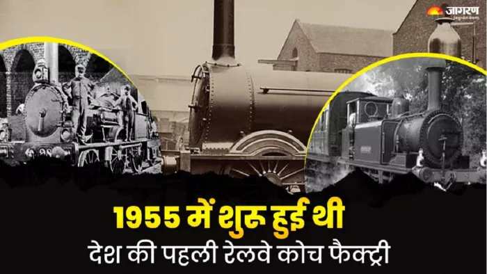 countrys first Railway Coach Factry का 1955 में हुआ था उद्घाटन।