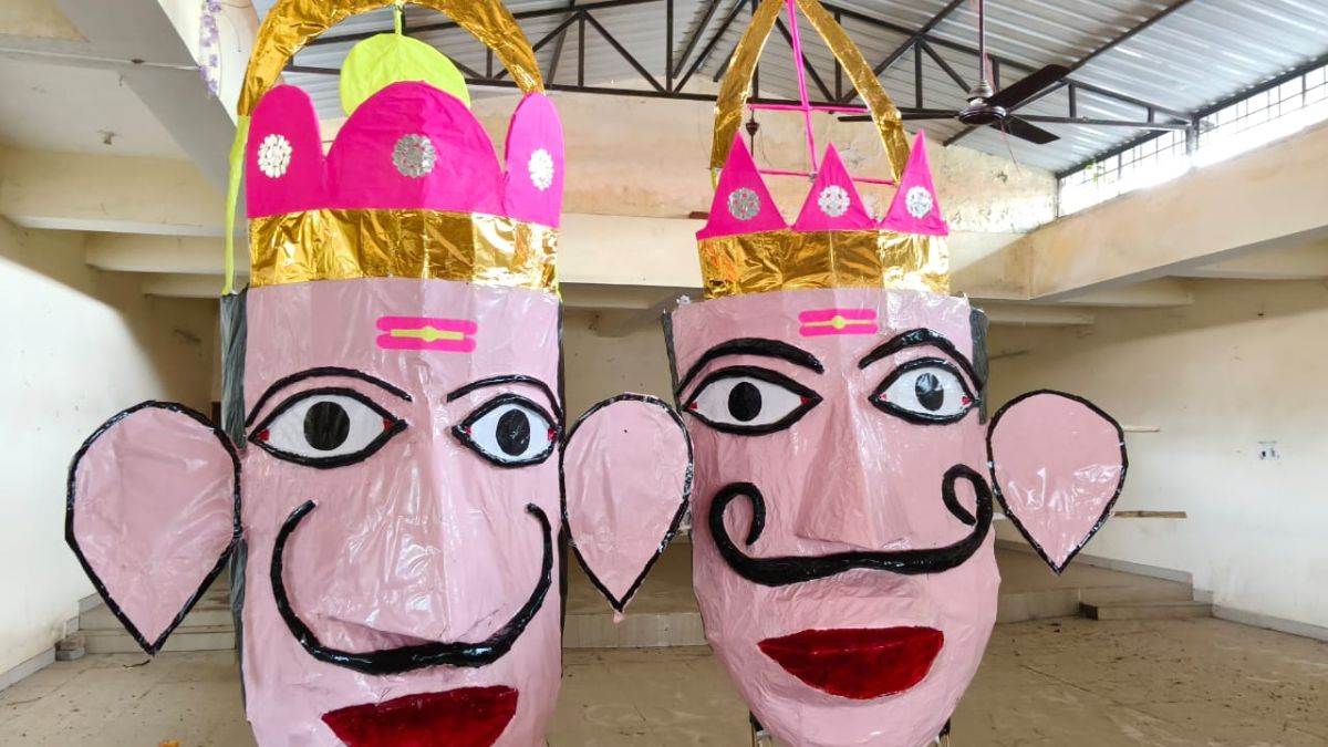barhi gears up for ravana dahan preparations complete despite rain