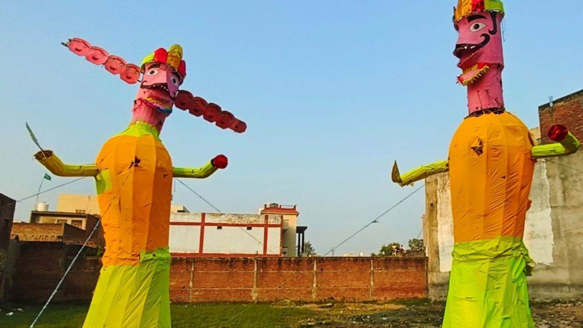 dussehra celebrations 100 ft ravana effigy at ramlila maidan know timing in moradabad