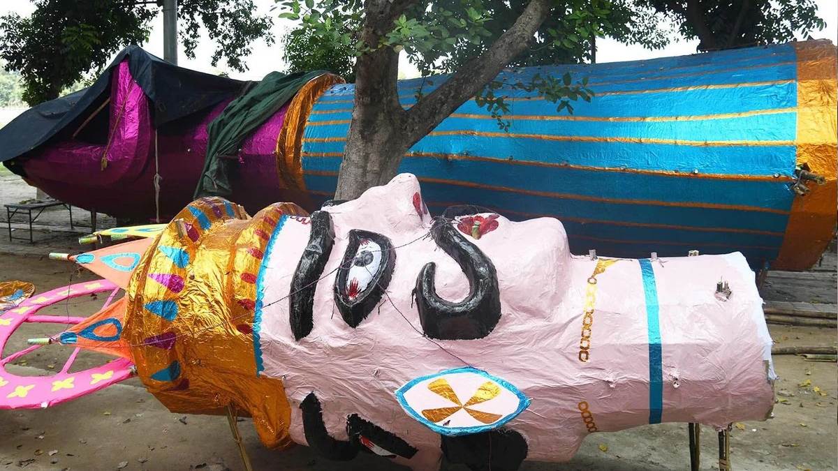 grand ravana dahan at gandhi maidan in patna cm nitish kumar will kill ravana for the 19th time dussehra will be decorated with special arrangements