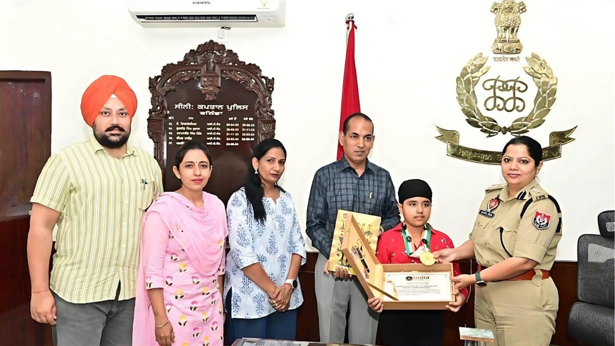 ibadat kaur of bathinda created a new record entered the india book of records