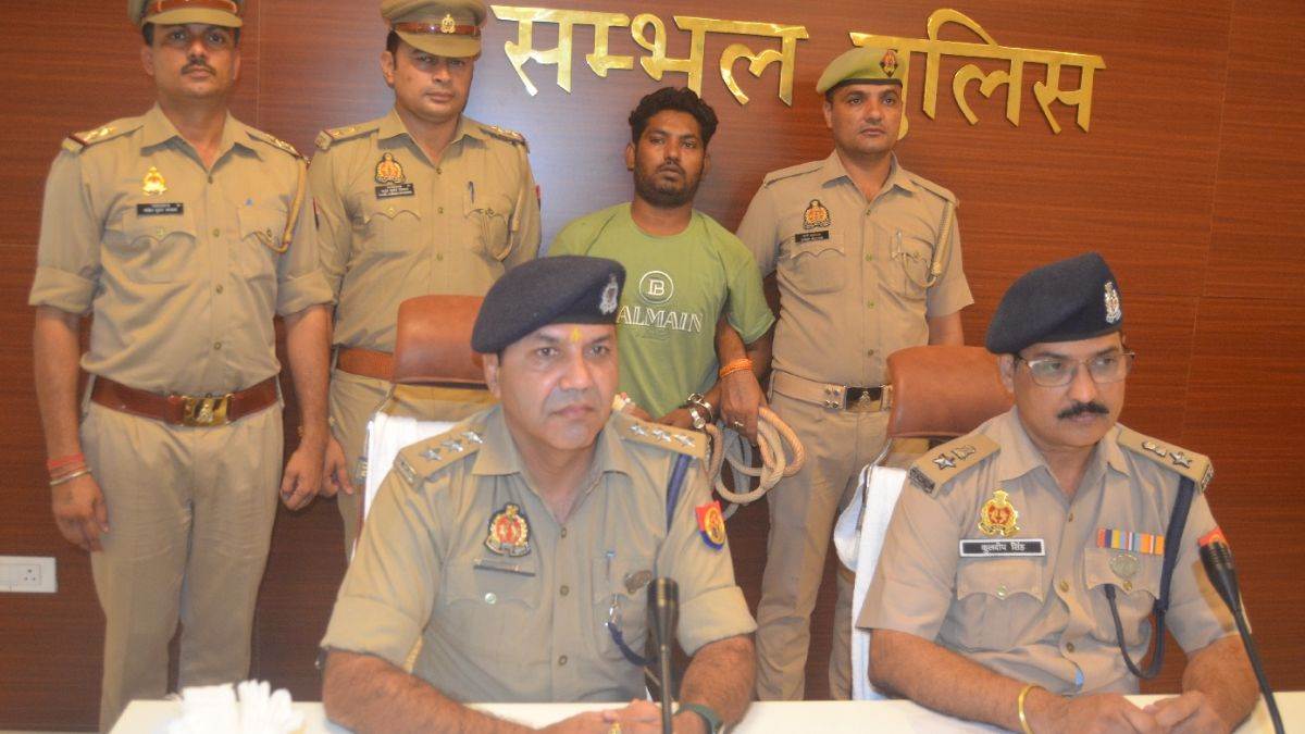 sambhal city news wanted criminal arrested after encounter