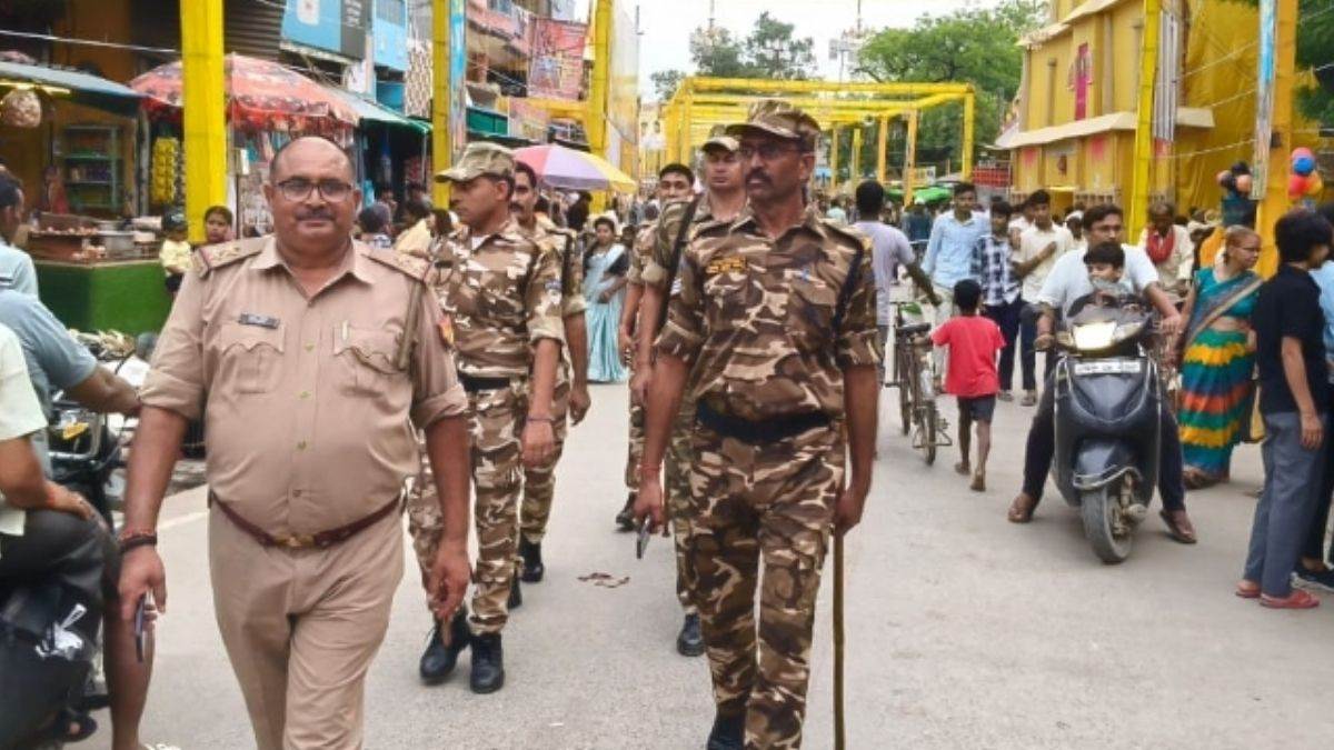 varanasi news raf deployed for chaubepur dussehra fair security