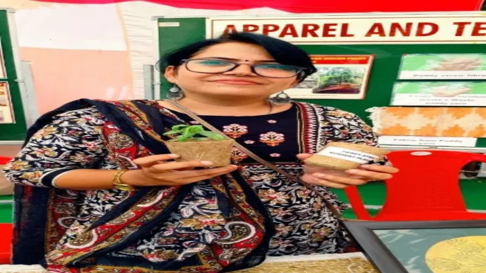 डिपार्टमेंट आफ अपैरल एंड टेक्सटाइल की रिसर्च एसोसिएट डा. मनीषा सेठी। (जागरण)