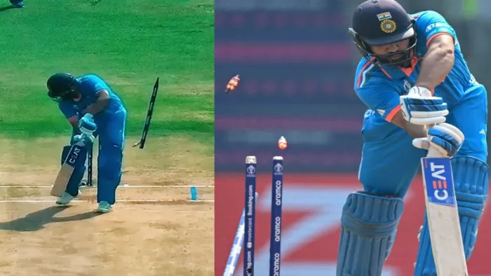 IND vs SL: रोहित शर्मा को मधुशंका ने क्लीन बोल्ड किया।